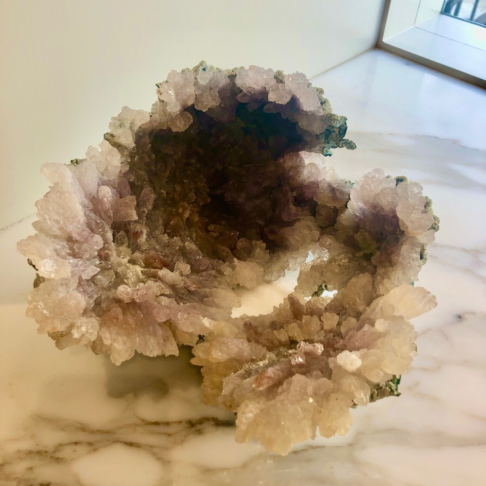 Amethyst mineral   10" x 10" x 5" high - NEW